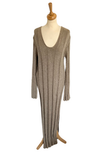 Ribbed Knit Midi Dress Size S - Preloved