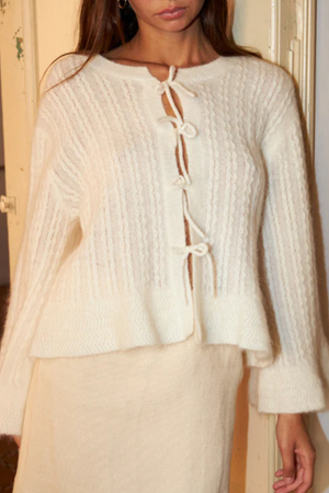 Mohair Bow Tie Cardigan Size S - BNWT (Copy)