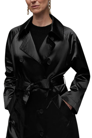 Shiny Satin Trench Coat Size 10 - BNWT