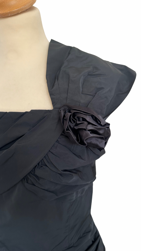 
            
                Load image into Gallery viewer, Silk &amp;amp; Taffeta Ruched Mini Dress Size 10 - Preloved
            
        