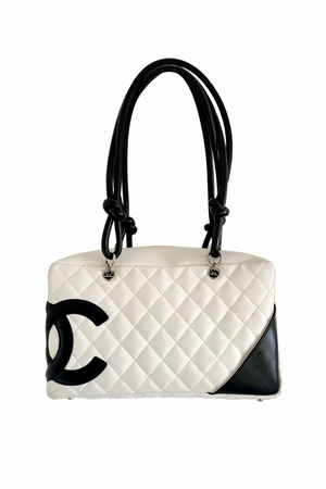 Cambon Quilted Large Bowler Bag - Preloved