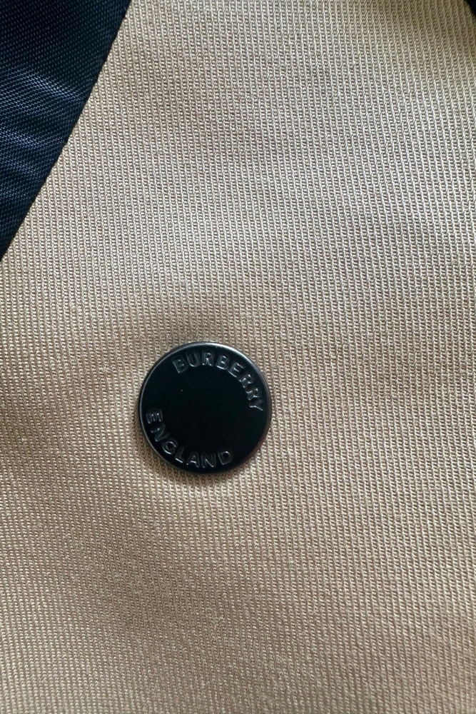 Panelled Qulited Trench Coat Size UK 8 - Preloved