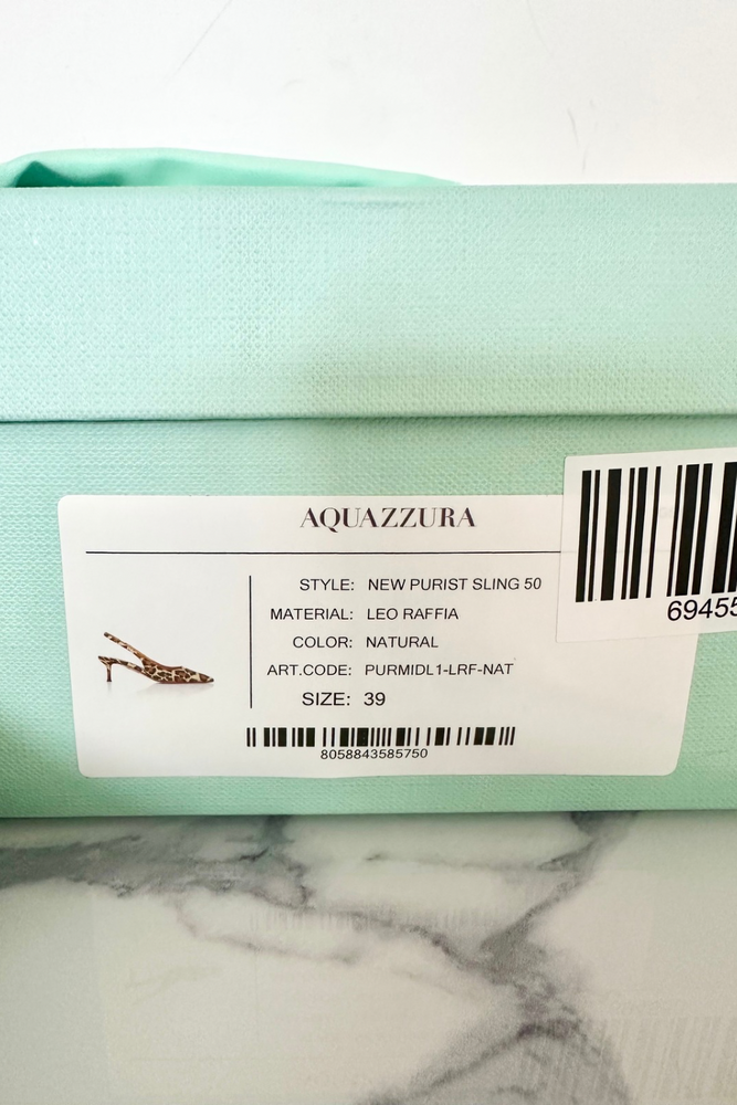 Leopard Slingback Pumps Size 39 - New with Box