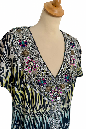 Bead Embellished Kaftan Size XL - BNWT