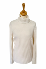 100% Cashmere Roll Neck Jumper Size XL - Preloved