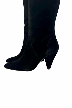 
            
                Load image into Gallery viewer, Over The Knee Suede Boots Size 40 - Preloved
            
        