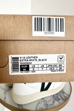 V-10 Leather Trainers Size UK 7 - Unworn