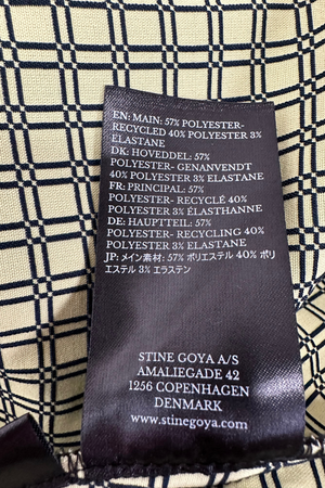 Grid Print Midi Dress Size XS - Preloved