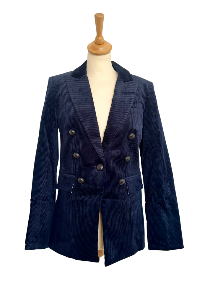 Navy Corduroy Blazer Size 10 (Small) - New with Tags