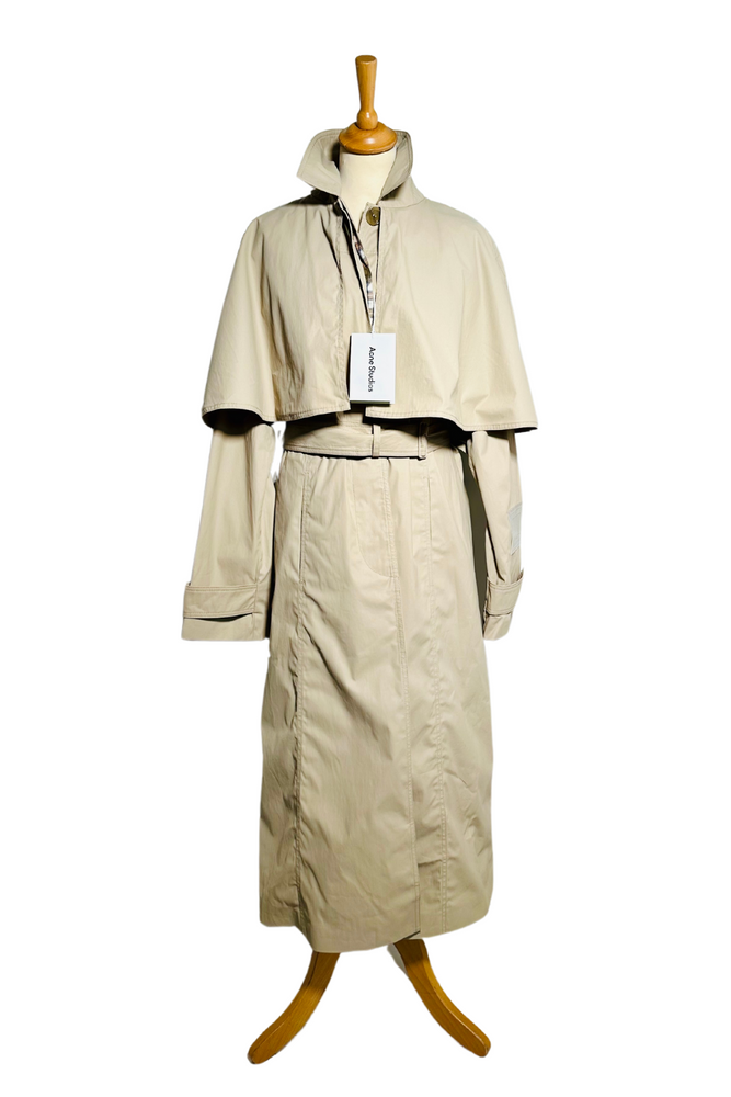 Cape Belted Trench Coat Size 8 or 10 - BNWT