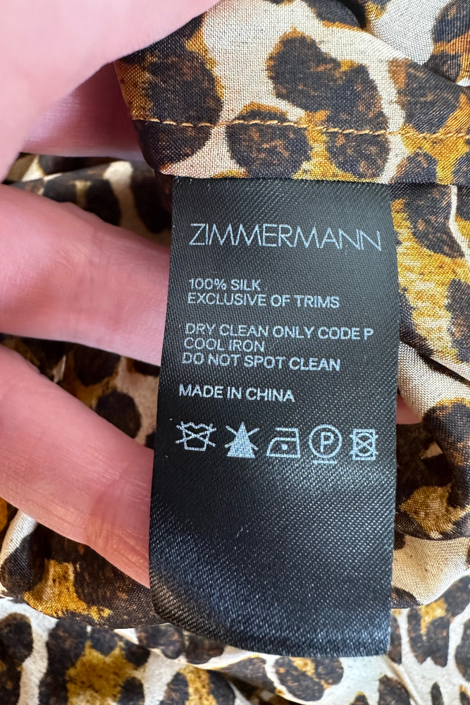 Silk Animal Print Midi Dress Size 10 - BNWT