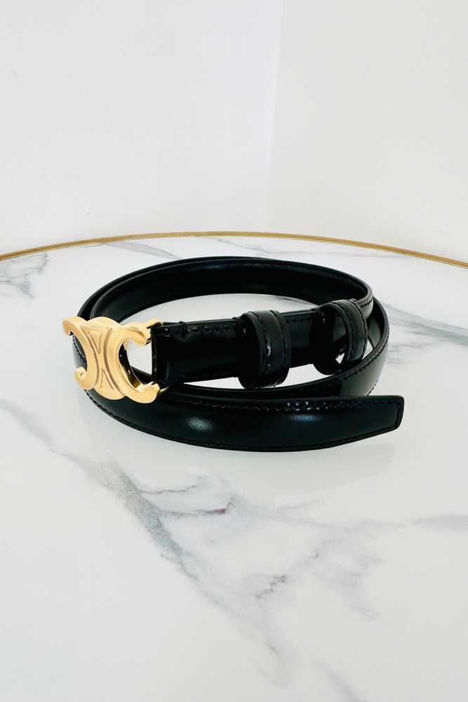 Triomphe Black Belt 70cm - BNWT