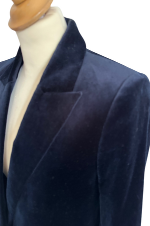 Navy Velvet Blazer Size 6 - BNWT