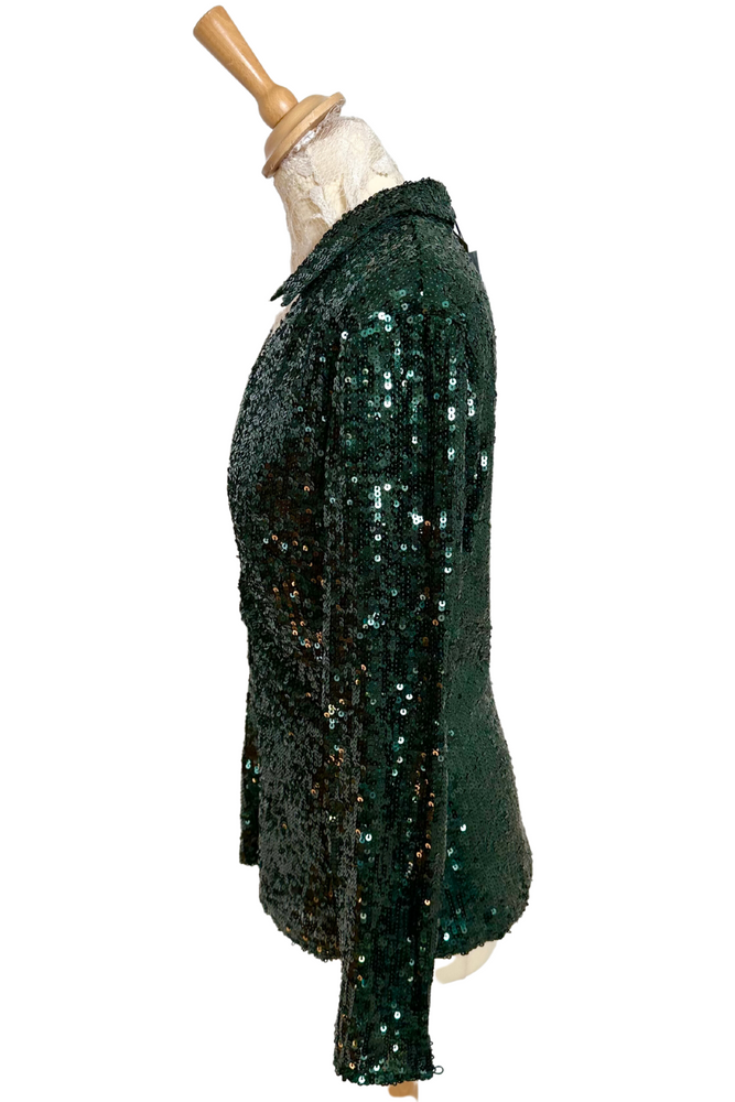 Green Sequin Shirt Size 14 - BNWT