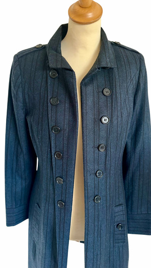 Wool Long Jacket Size UK 8 - Preloved