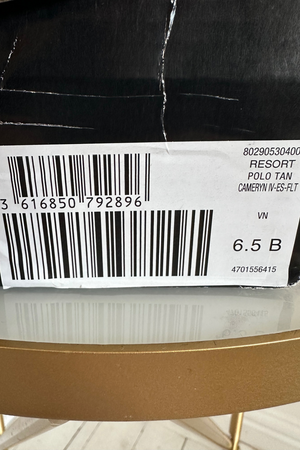 Tan Leather Espadrilles Size 38 - Unworn