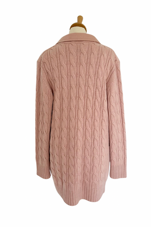 Wool & Cashmere Cardi Coat Size L - Preloved
