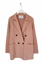 Wool & Cashmere Cardi Coat Size L - Preloved