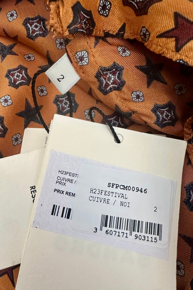 Cropped Satin Blouse Size 8/10 - New with Tags