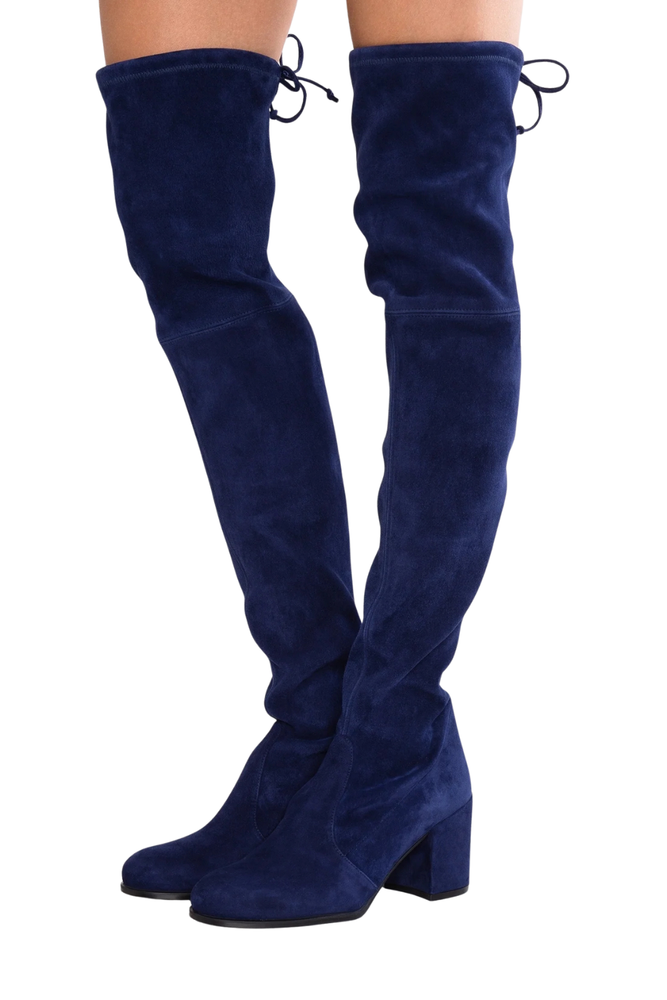 Over The Knee Suede Boots Size 42 - Unworn