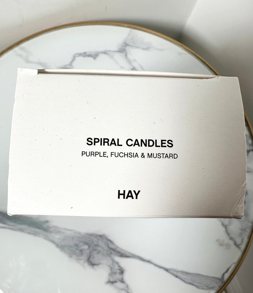 
            
                Load image into Gallery viewer, Box of 6 Spiral Candles - New &amp;amp; Boxed
            
        
