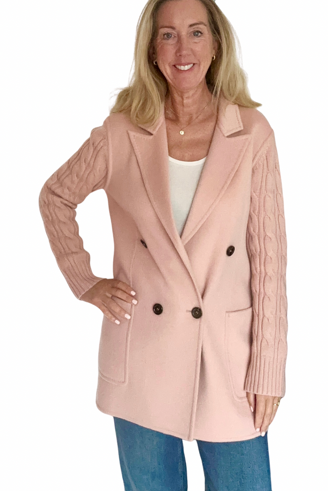 Wool & Cashmere Cardi Coat Size L - Preloved