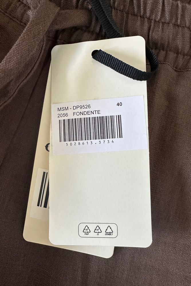 Wide Leg Linen Trousers Size 8 - New with Tags