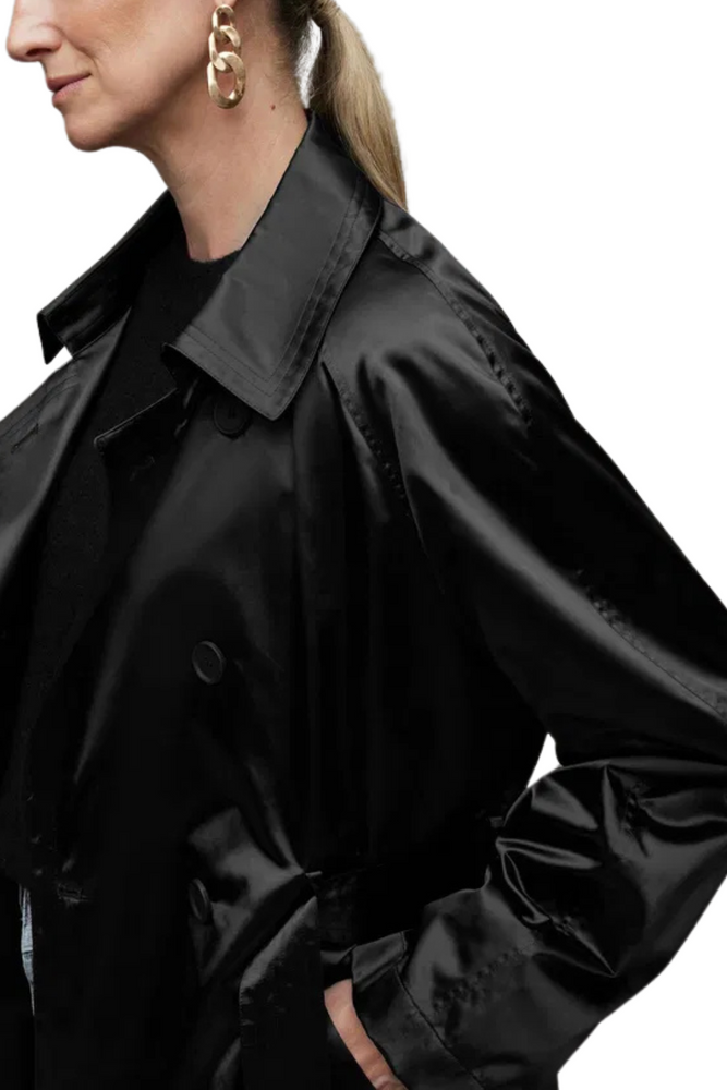 Shiny Satin Trench Coat Size 10 - BNWT