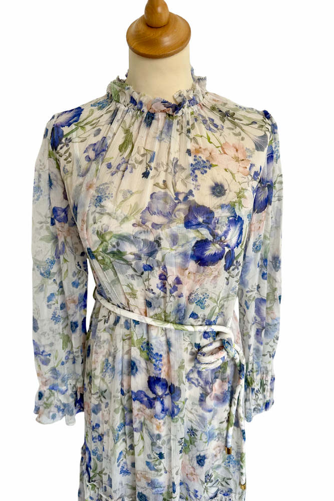 Chiffon Floral Midi Dress Size 8 - BNWT