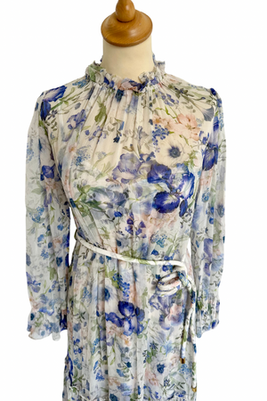 Chiffon Floral Midi Dress Size 8 - BNWT