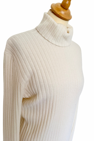 100% Cashmere Roll Neck Jumper Size XL - Preloved