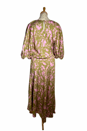Floral Midi Dress Size S - Preloved