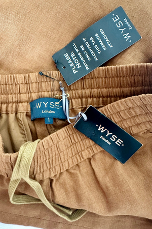 Cropped Linen Trousers Size 8/10 - New with Tags