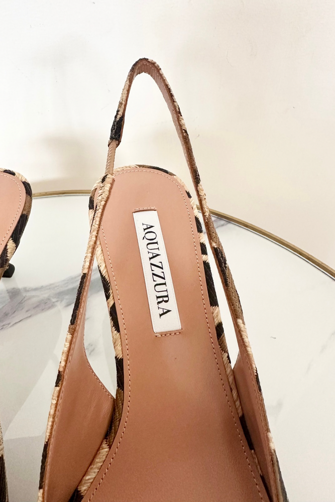 Leopard Slingback Pumps Size 39 - New with Box