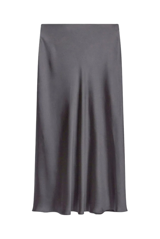 Satin Maxi Skirt Size L - New with Tags