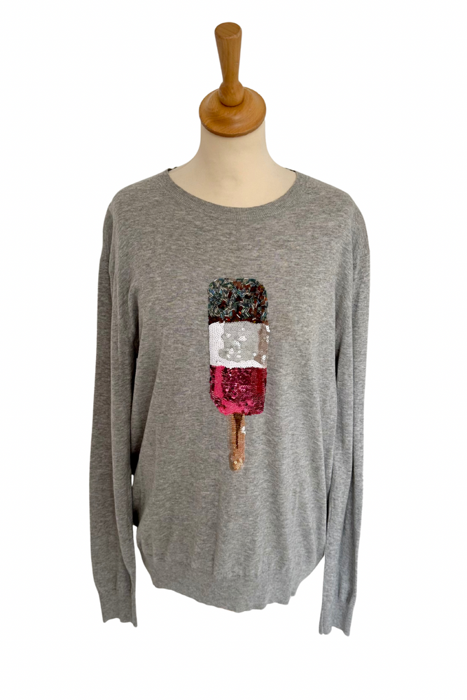 Lollipop Embellished Sweater Size L (UK 14) - Preloved