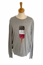 Lollipop Embellished Sweater Size L (UK 14) - Preloved