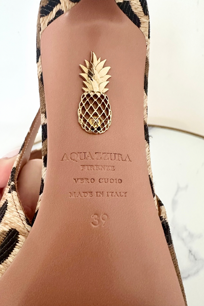 Leopard Slingback Pumps Size 39 - New with Box