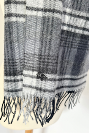 Check Cashmere & Merino Scarf - Preloved