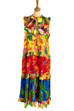 Tiered Mixed Print Maxi Dress Size M - BNWT