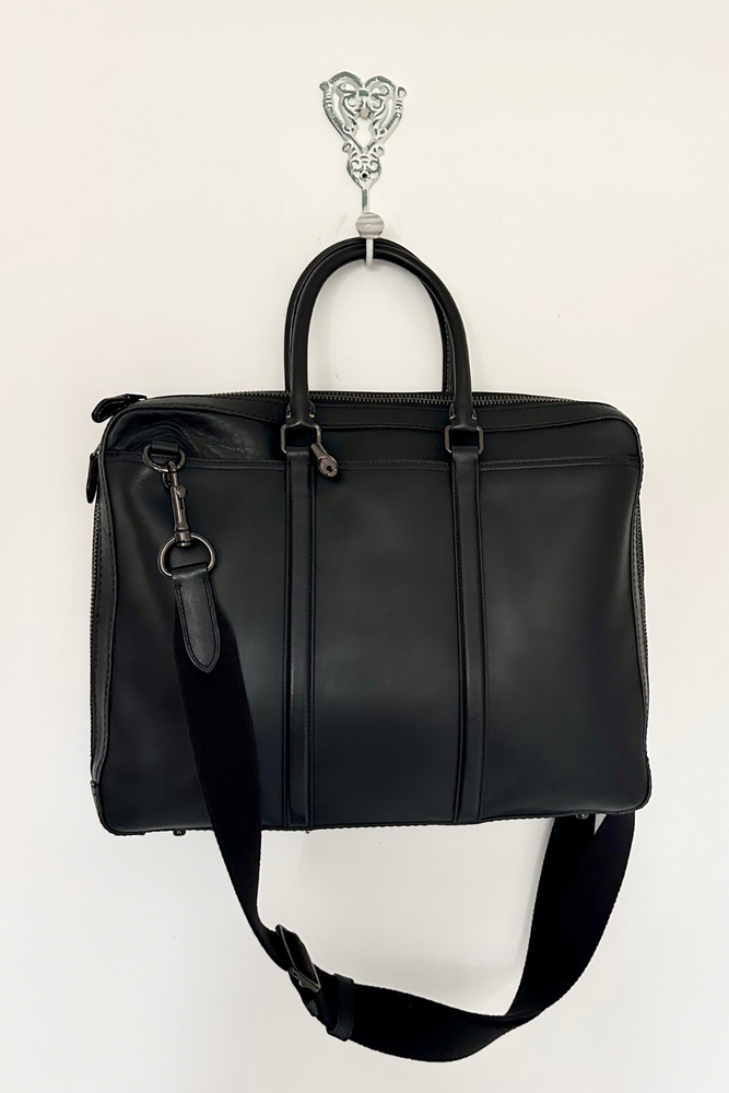 Leather Satchel Briefcase - Preloved
