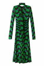 Crepe Birds Of Paradise Maxi Dress Size 14 - New with Tags