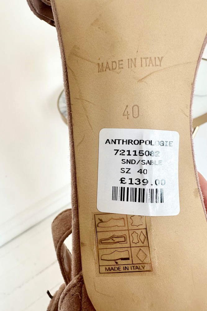 Suede Sandals Size 40 - Unworn