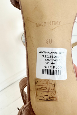 Suede Sandals Size 40 - Unworn