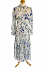 Chiffon Floral Midi Dress Size 8 - BNWT