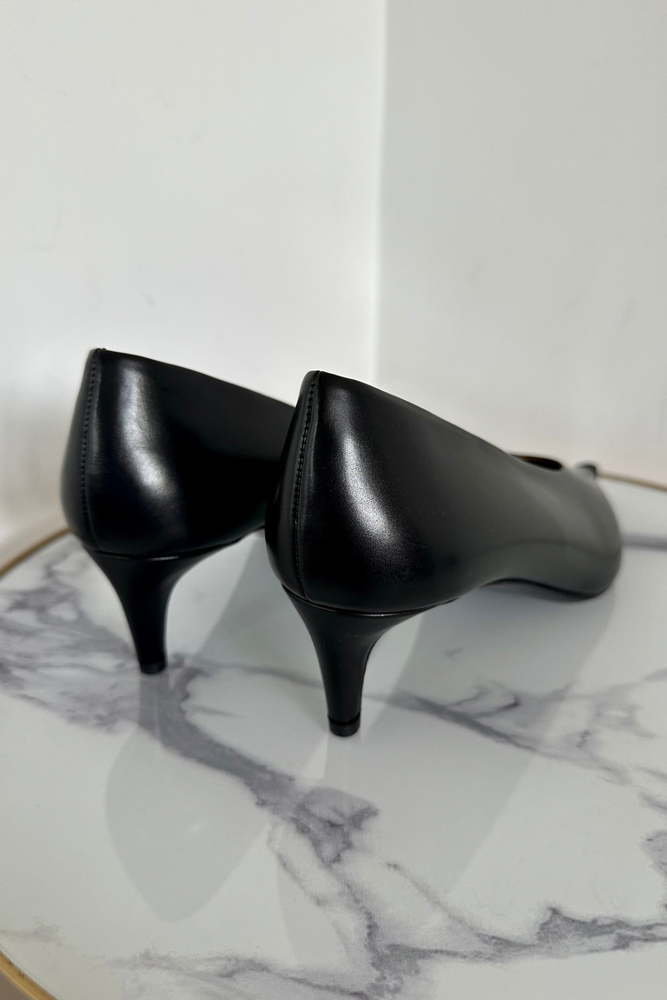 
            
                Load image into Gallery viewer, Logo Printed Kitten Heels Size 36 - BNWT
            
        