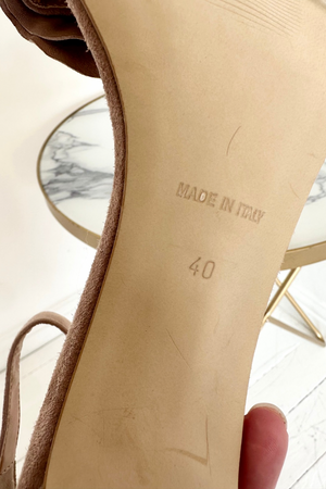 Suede Sandals Size 40 - Unworn