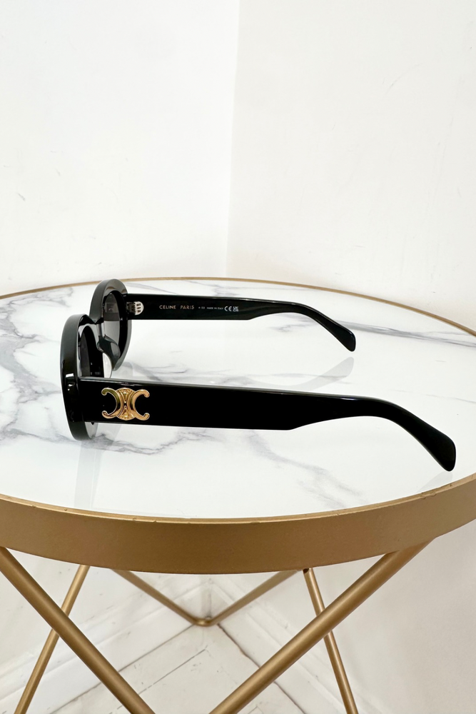 Triomphe Black Acetate Sunglasses - BNWT