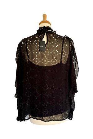 Sheer Eyelet Blouse Size 10 - BNWT