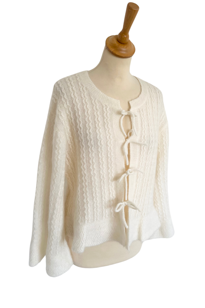 Mohair Bow Tie Cardigan Size S - BNWT (Copy)